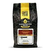 Christopher Bean Coffee – Texas Maple Bourbon Flavored Coffee, (Regular Whole Bean) 100% Arabica, No Sugar, No Fats, Made with Non-GMO Flavorings, 12-Ounce Bag of Regular Whole Bean coffee.