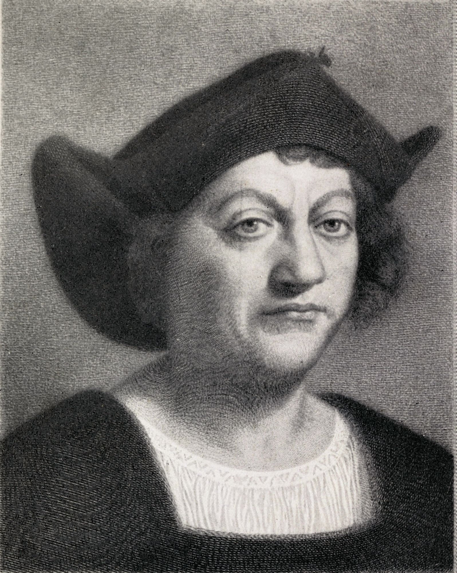 Christopher Columbus 1451-1506 Spanish Explorer Discoverer Of America Canvas Art - Ken Welsh Design Pics (26 x 34)