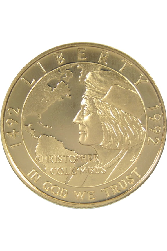 Christopher Columbus Quincentenary Commemorative 1992 W Proof Gold $5
