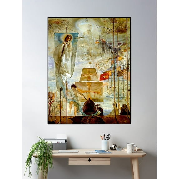 Christopher Columbus : Vintage 1958 Discovery Of America Poster Wall Art, Modern Wall Decor For Living Room Bedroom, 12x18 UNFRAMED