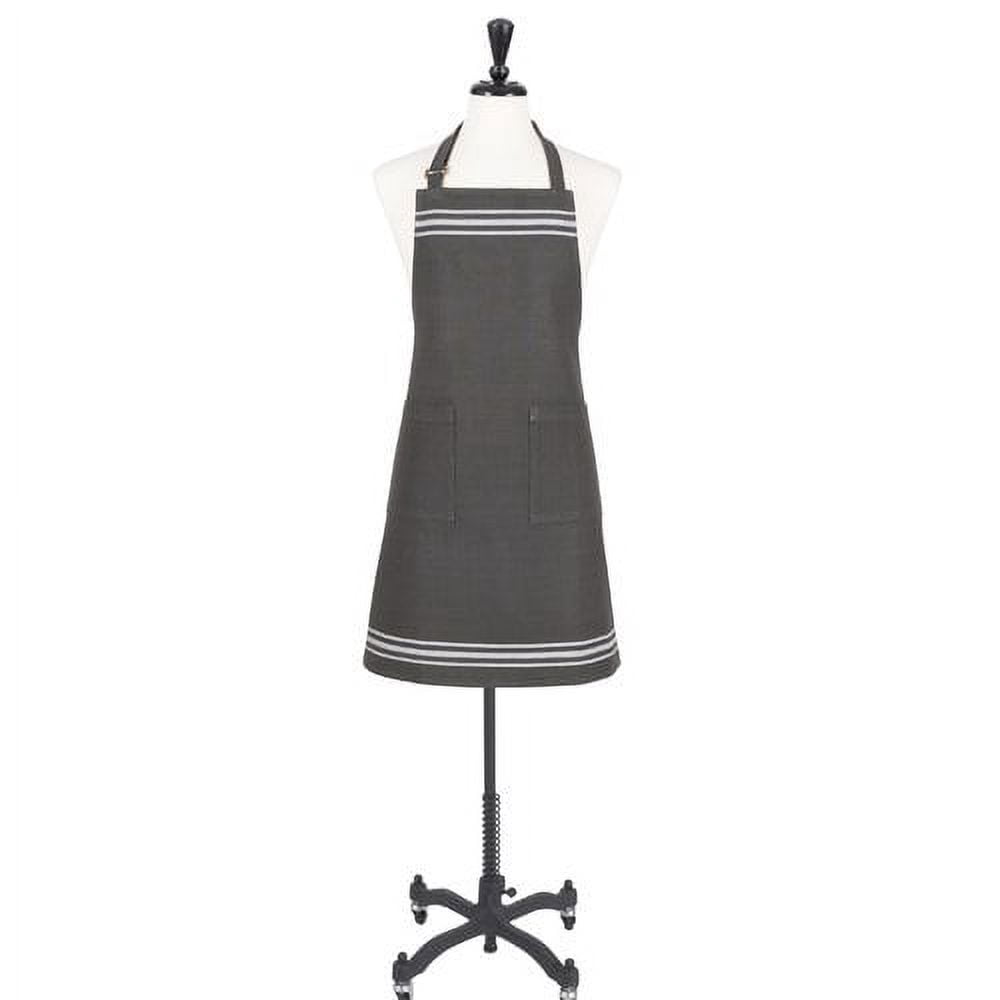 Christopher Kimball's Milk Street French Stripe Apron | 100% Cotton, Machine Washable | Perfect for Cooking, Entertaining, and Protecting From Kitchen Spills - Raven