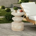 thumbnail image 1 of Christopher Knight Home 15.16" Handmade Side Table with Tiered Design, Antique Brown, 1 of 10