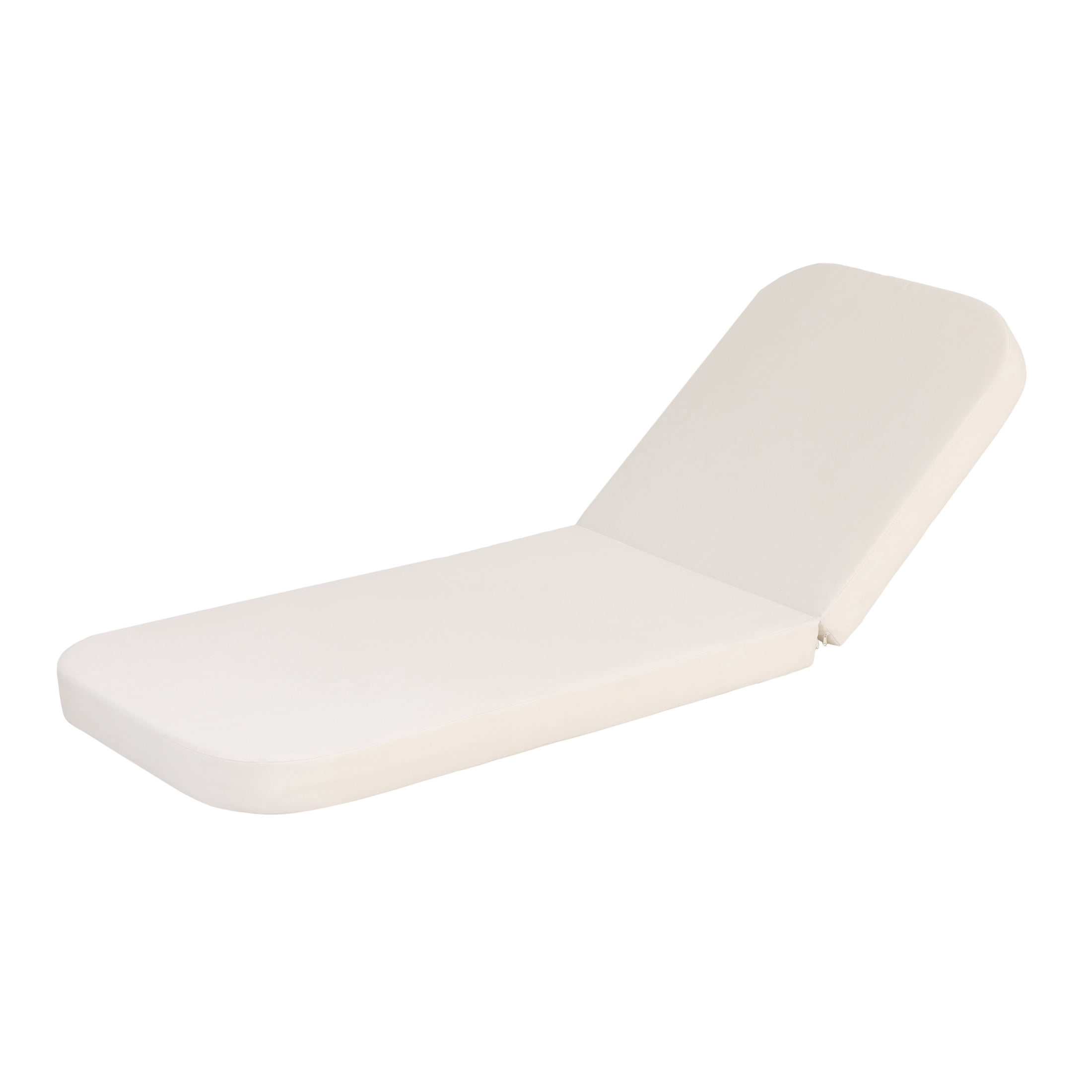 Christopher Knight Home 2-Fold Outdoor Chaise Lounge Cushion, 3.94-Inch Thick Foam, Cream