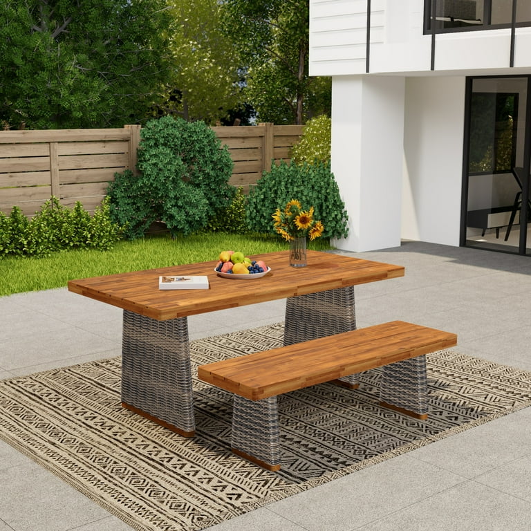 Christopher Knight Home 2-Piece Outdoor Dining Set with Wood