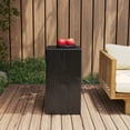 thumbnail image 1 of Christopher Knight Home 27.75" MGO End Table, Wood-Look Square Design, Indoor Outdoor Side Table, Black Finish, 1 of 7
