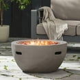 thumbnail image 1 of Christopher Knight Home ®   27" Bowl Shaped MGO 40,000 BTU Propane Fire Pit, Light Grey, 1 of 10