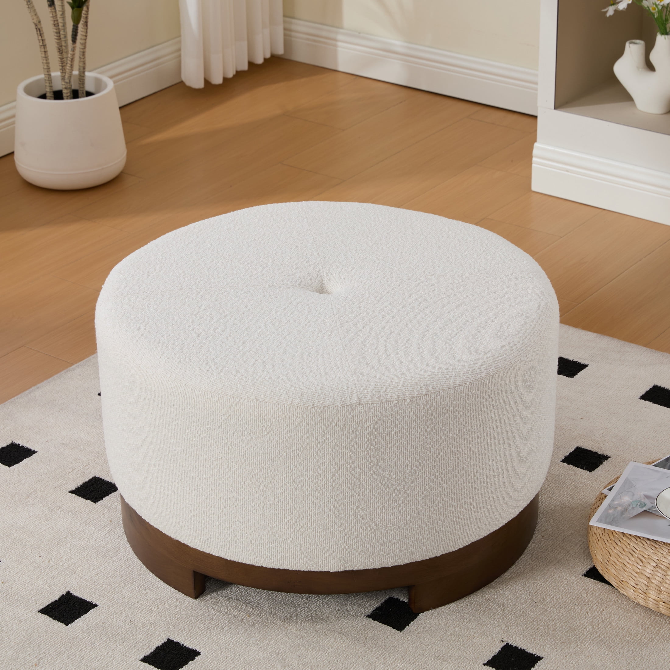 brunch ブランチ／オットマン【中古品】 Christopher Knight Home Loop Yarn Rectangle Ottoman Bench with