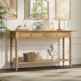 thumbnail image 1 of Christopher Knight Home 31.5" Console Table with 2 Drawers and Shelf, Rooms/Hallway Storage & Decor, Natural, 1 of 13
