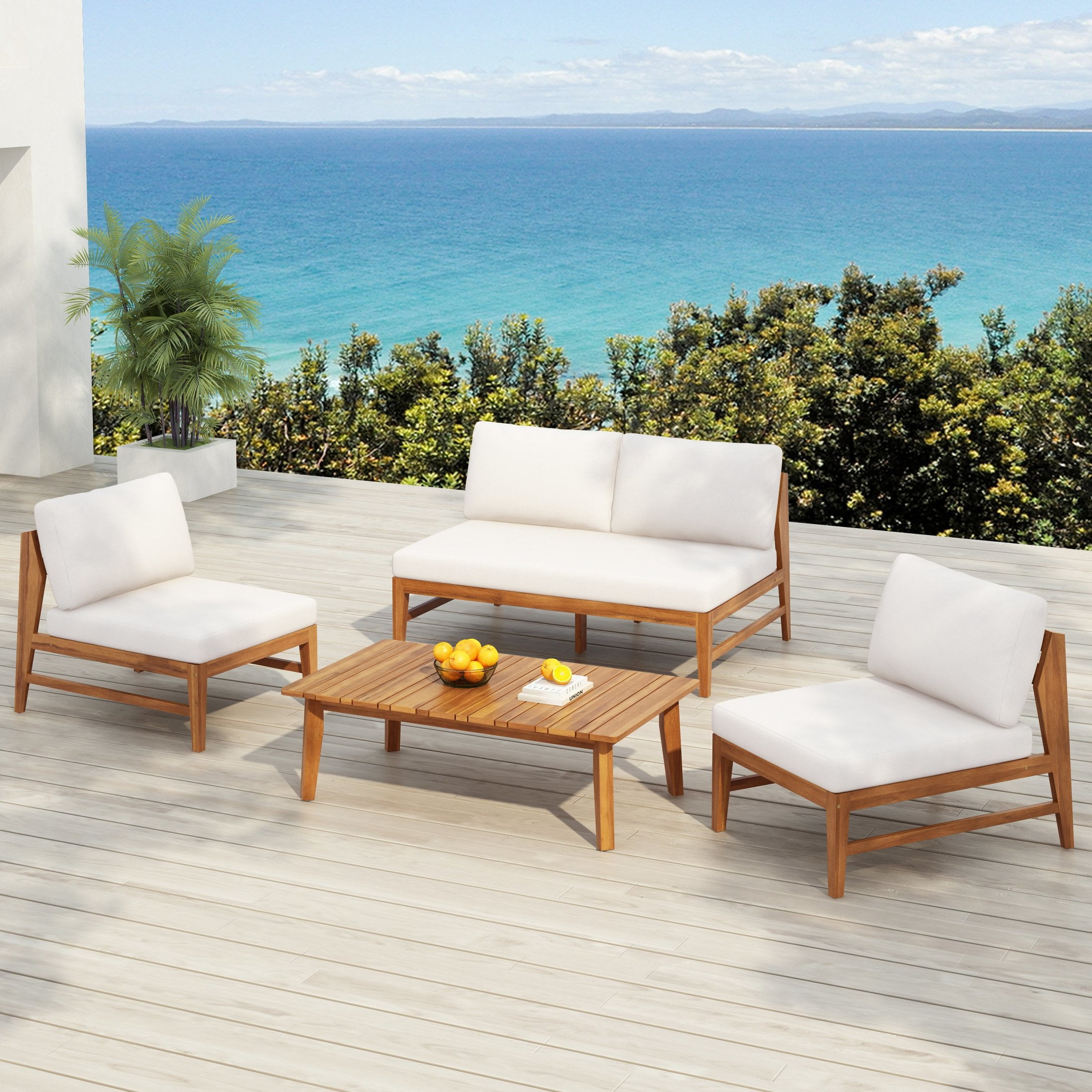 Christopher Knight Home Outdoor Patio Conversation Set