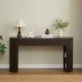 thumbnail image 1 of Christopher Knight Home 59.8" Retro Console Table, MDF Entryway Storage Table with 3 Drawers, Espresso, 1 of 12