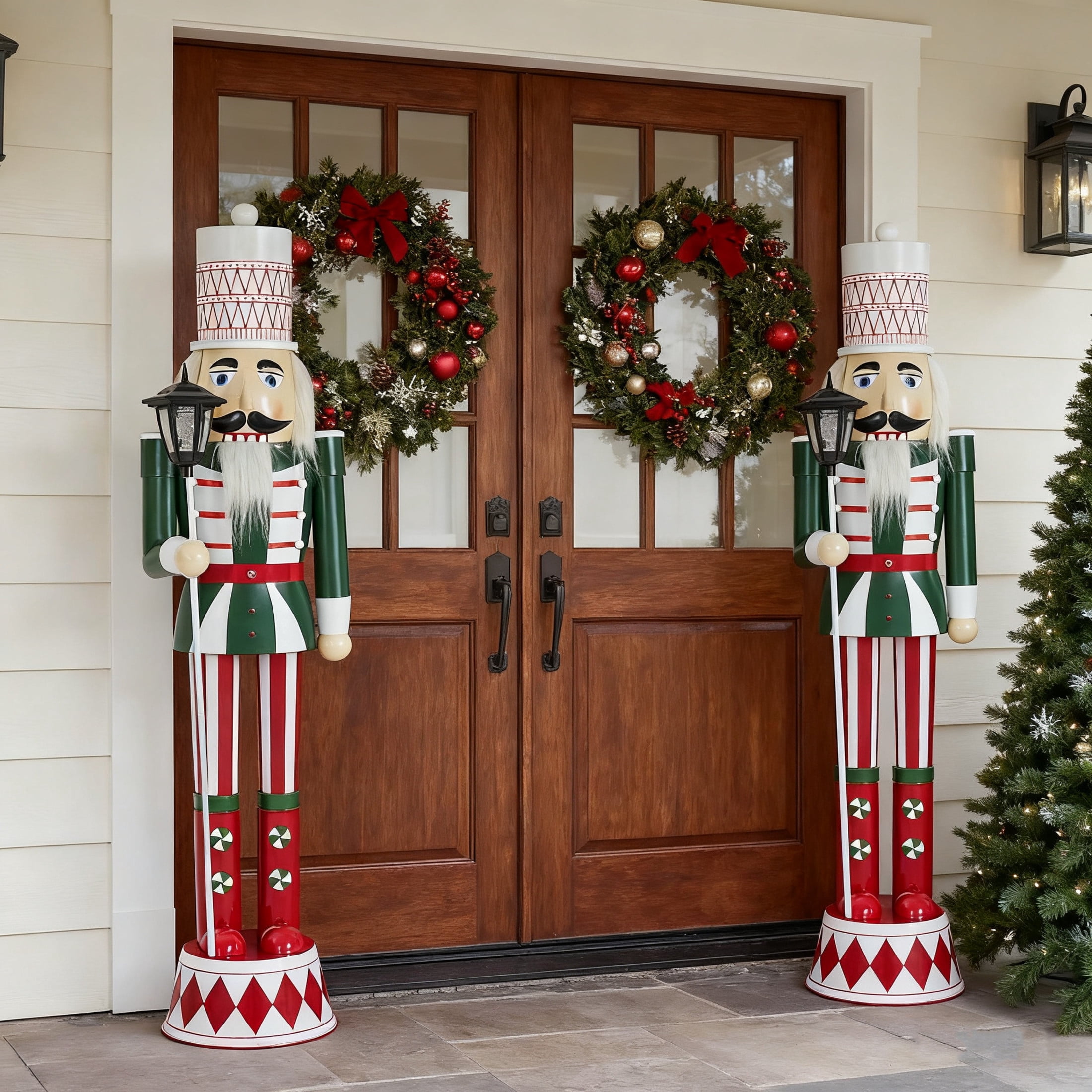 Christopher Knight Home 62" Classic Iron Nutcracker Holiday Decoration, Indoor Outdoor Festive Christmas Decor