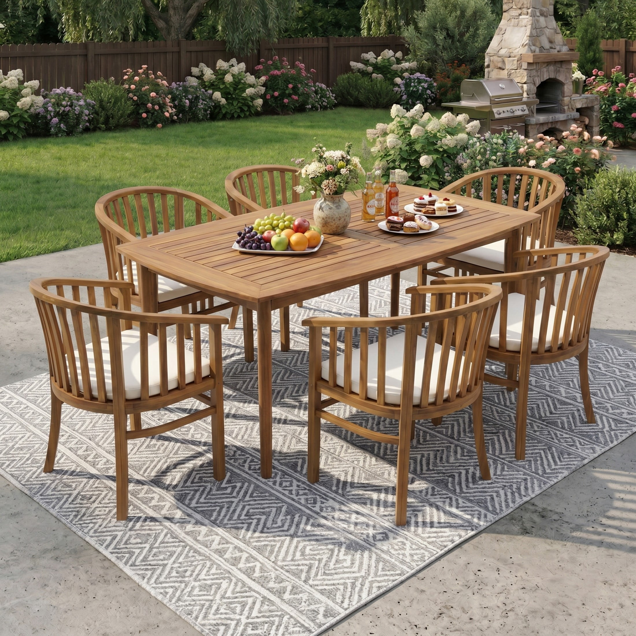 Farmhouse Patio Dining Setnull