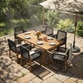 thumbnail image 1 of Christopher Knight Home 7-Piece Outdoor Dining Set with Rope Accents and Cushions, Teak+Black, 1 of 16