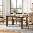 thumbnail image 1 of Christopher Knight Home 71" Mid Century Modern Large Oval Dining Table for 4-6 People, Walnut, 1 of 10