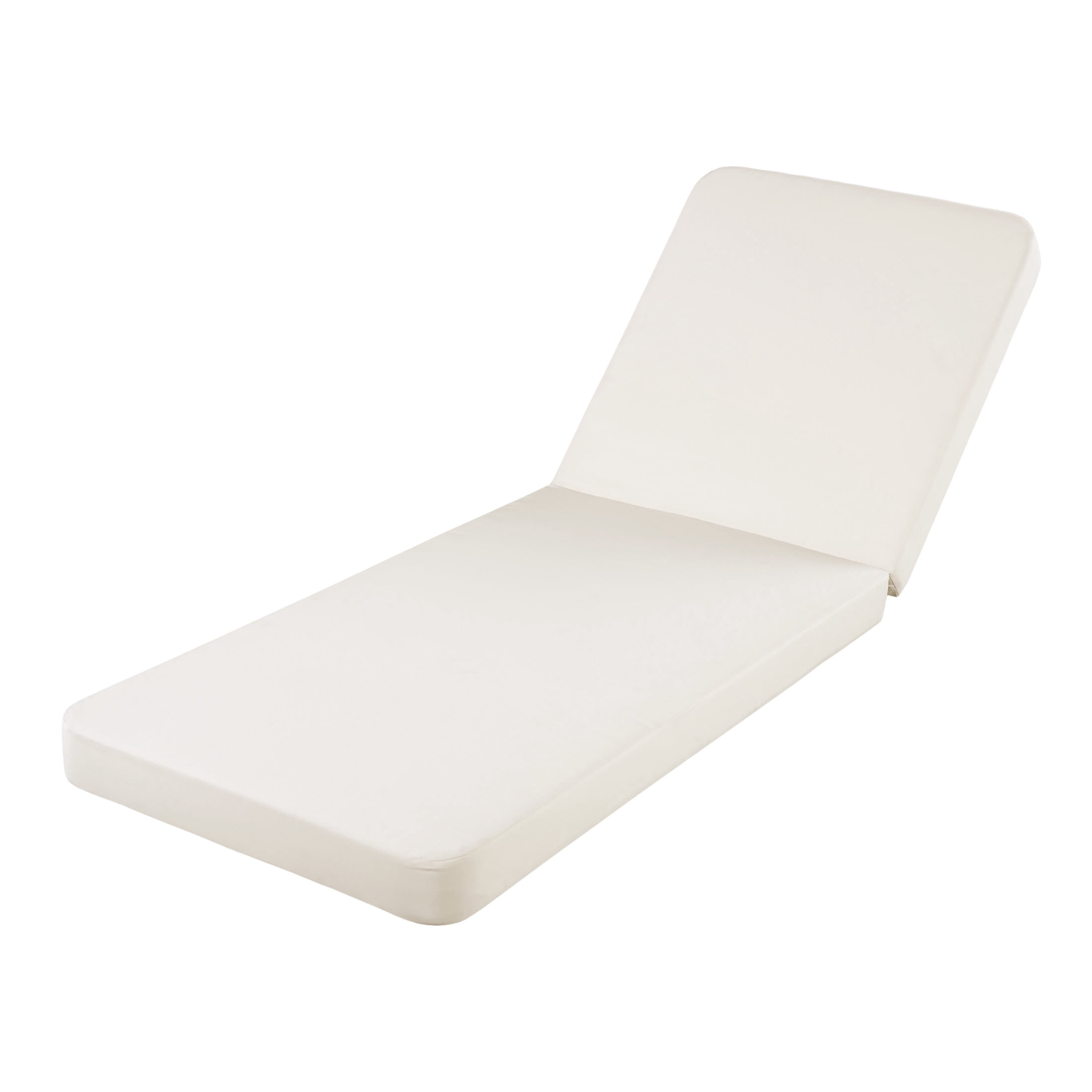 Christopher Knight Home 76.75" x 27" Chaise Lounge Cushion, 4" Thick Foam, Water-Resistant, Cream