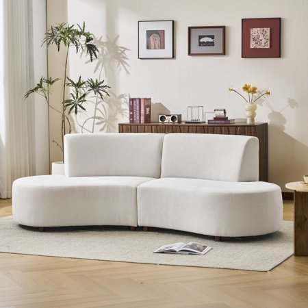 Christopher Knight Home 91" Modern Cloud Upholstered Chenille Sofa Chaise, Armless 4-Seater, Beige