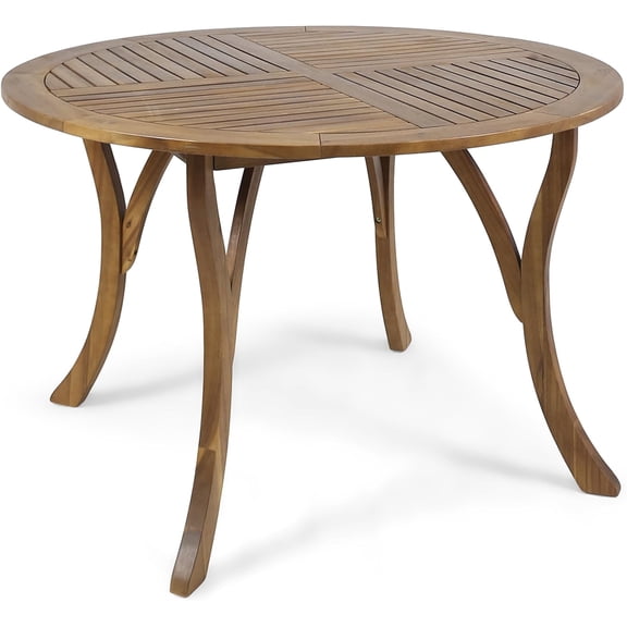 Christopher Knight Home Adn Outdoor 47" Round Acacia Wood Dining Table, Teak