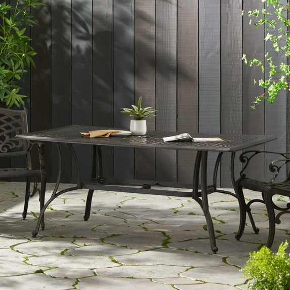 Christopher Knight Home Alfresco Cast Aluminum Patio Dining Table by - 67.50 L x 37.50 W x 29 H