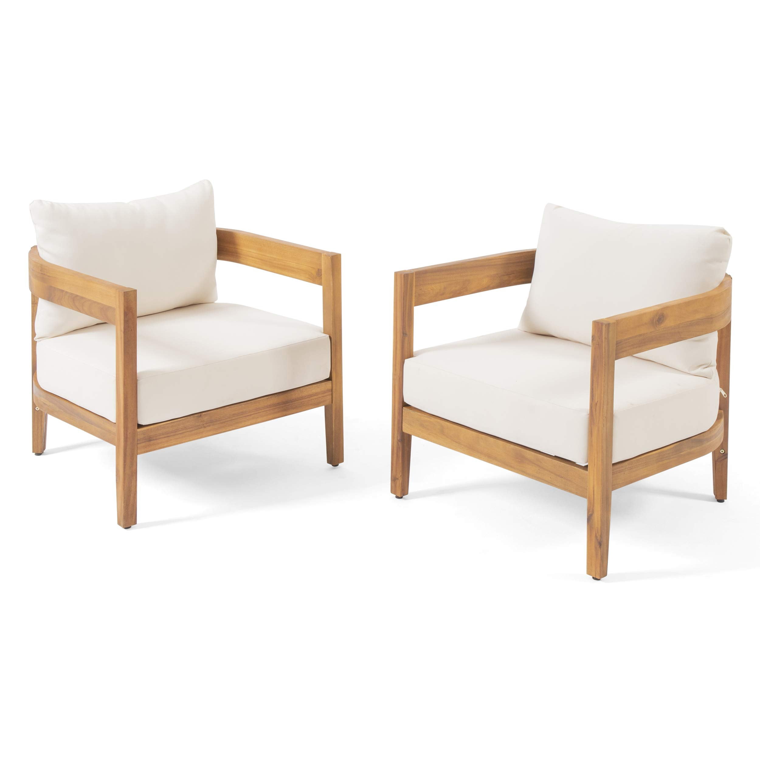 Christopher Knight Home Hilton Beistelltisch – Akazienholz, Klappbar, Teak-Finish, 54,6x34,9x40,6 Cm