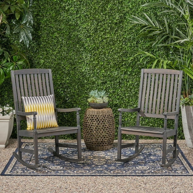 Christopher Knight Home Arcadia Outdoor Acacia Wood Rocking Chair by