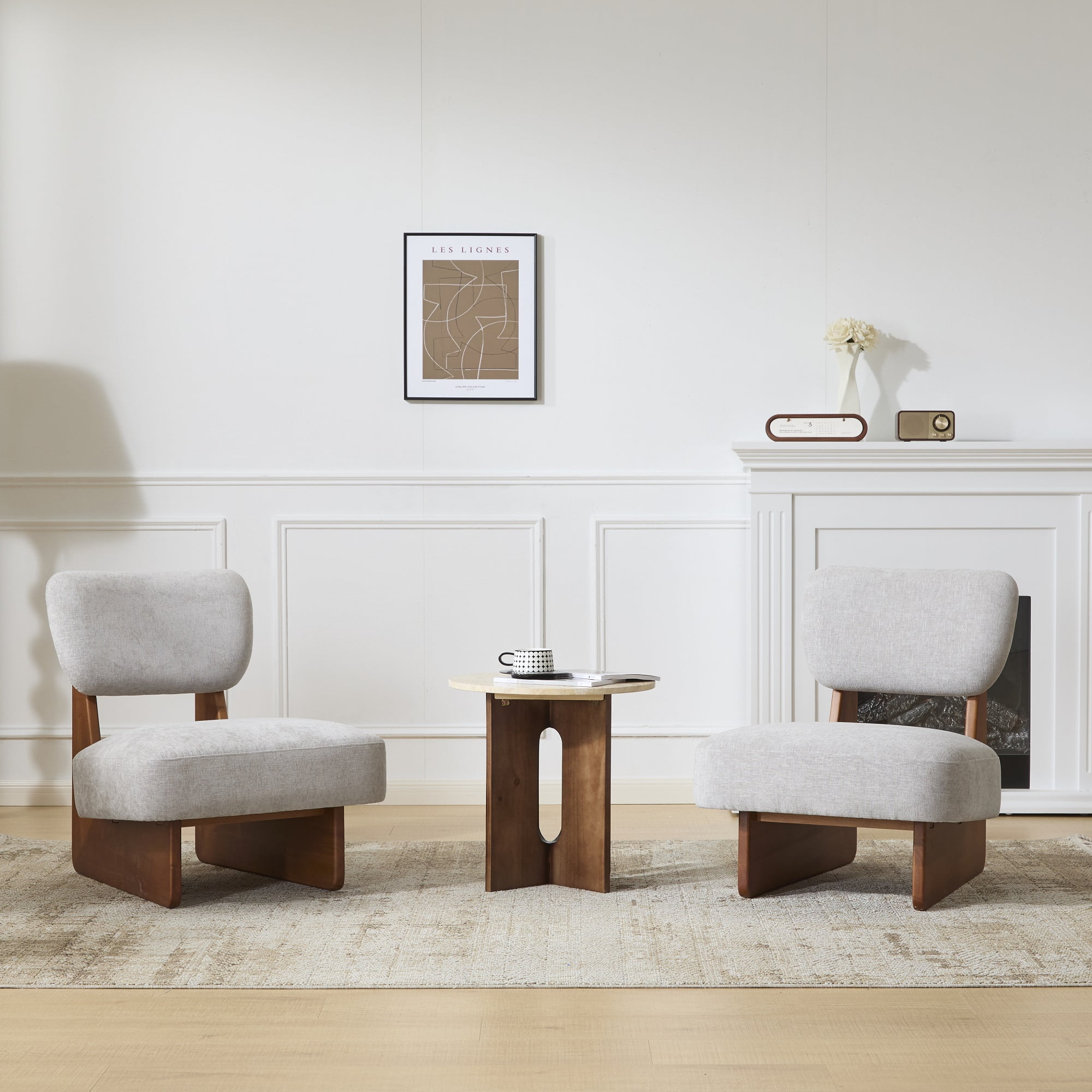 Christopher Knight Home Armless Accent Chairs Set of 2 Small Modern ...