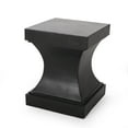 thumbnail image 1 of Christopher Knight Home Athena Outdoor Modern Lightweight Concrete Side Table by  Matte Black, 1 of 5