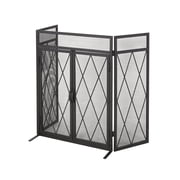 Christopher Knight Home Blyfield Modern Iron Folding Fireplace Screen with Door by
