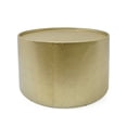 thumbnail image 1 of Christopher Knight Home Braeburn Round Hammered Iron Coffee Table by  Gold Hammered, 1 of 5