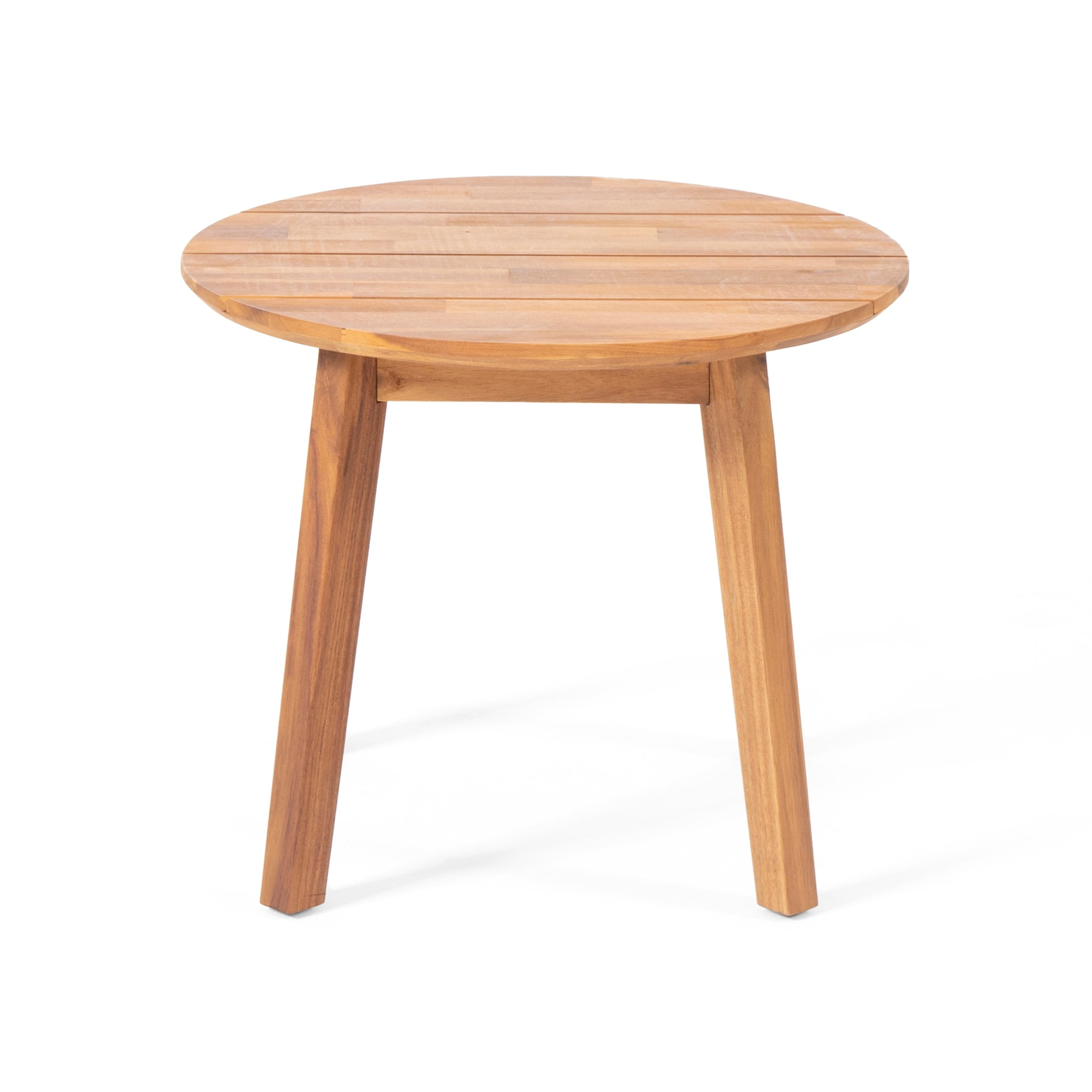 Brooklyn Teak Acacia Wood Round Side Table