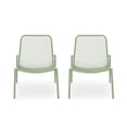 thumbnail image 1 of Christopher Knight Home Bucknell Outdoor Modern Iron Accent Chairs (Set of 2) by  - 26.00" W x 22.25" L x 26.00" H Matte Green, 1 of 5
