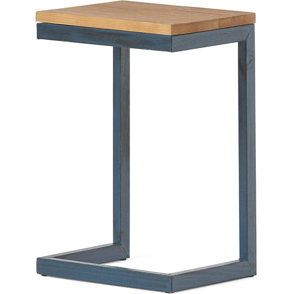 Christopher Knight Home Caspian Outdoor Firwood C Shaped Table, Antique Finish, Small, 10.25 in x 12.75 in x 19.5 in