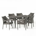 thumbnail image 1 of Christopher Knight Home Cliff 7-piece Outdoor Dining Set by  Grey, 1 of 5