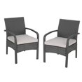 thumbnail image 1 of Christopher Knight Home Cordoba Outdoor Wicker Club Chair by  gray + silver cushion, 1 of 5