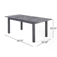 thumbnail image 1 of Christopher Knight Home Damon Outdoor 7 Piece Wood and Wicker Expandable Dining Set by  dark gray + gray, 1 of 5