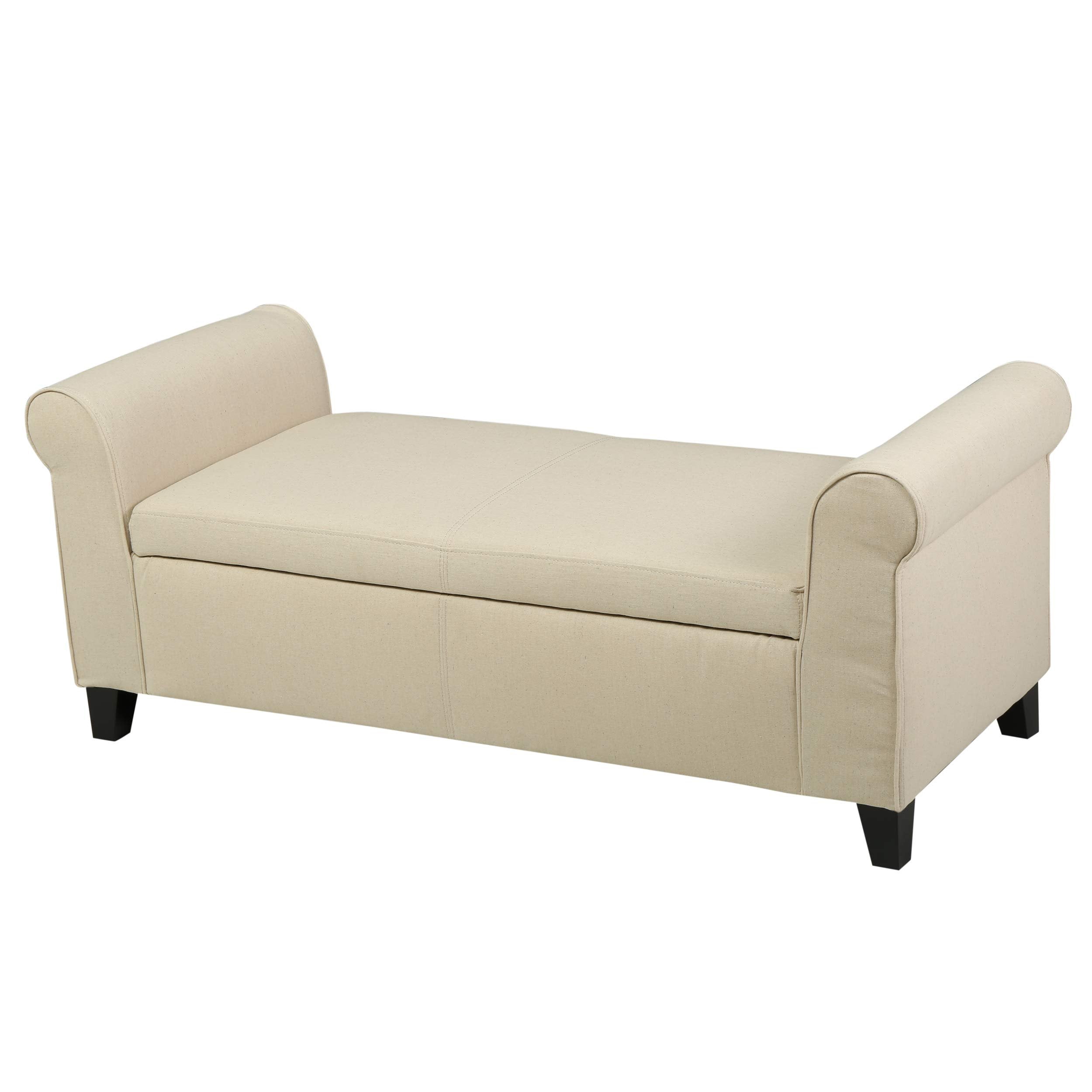 Christopher knight home armed fabric storage bench discount