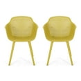 thumbnail image 1 of Christopher Knight Home Davina Outdoor Dining Chair Set of 2, Yellow, 1 of 9