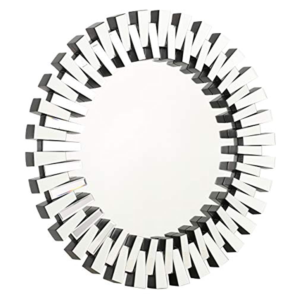 Christopher Knight Home Elaina Circular Wall Mirror Clear Mirror