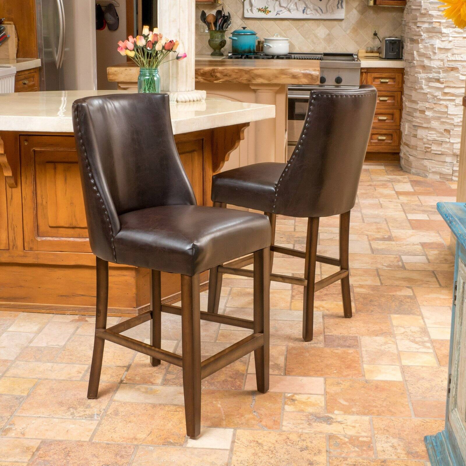 Bonded leather counter stool discount