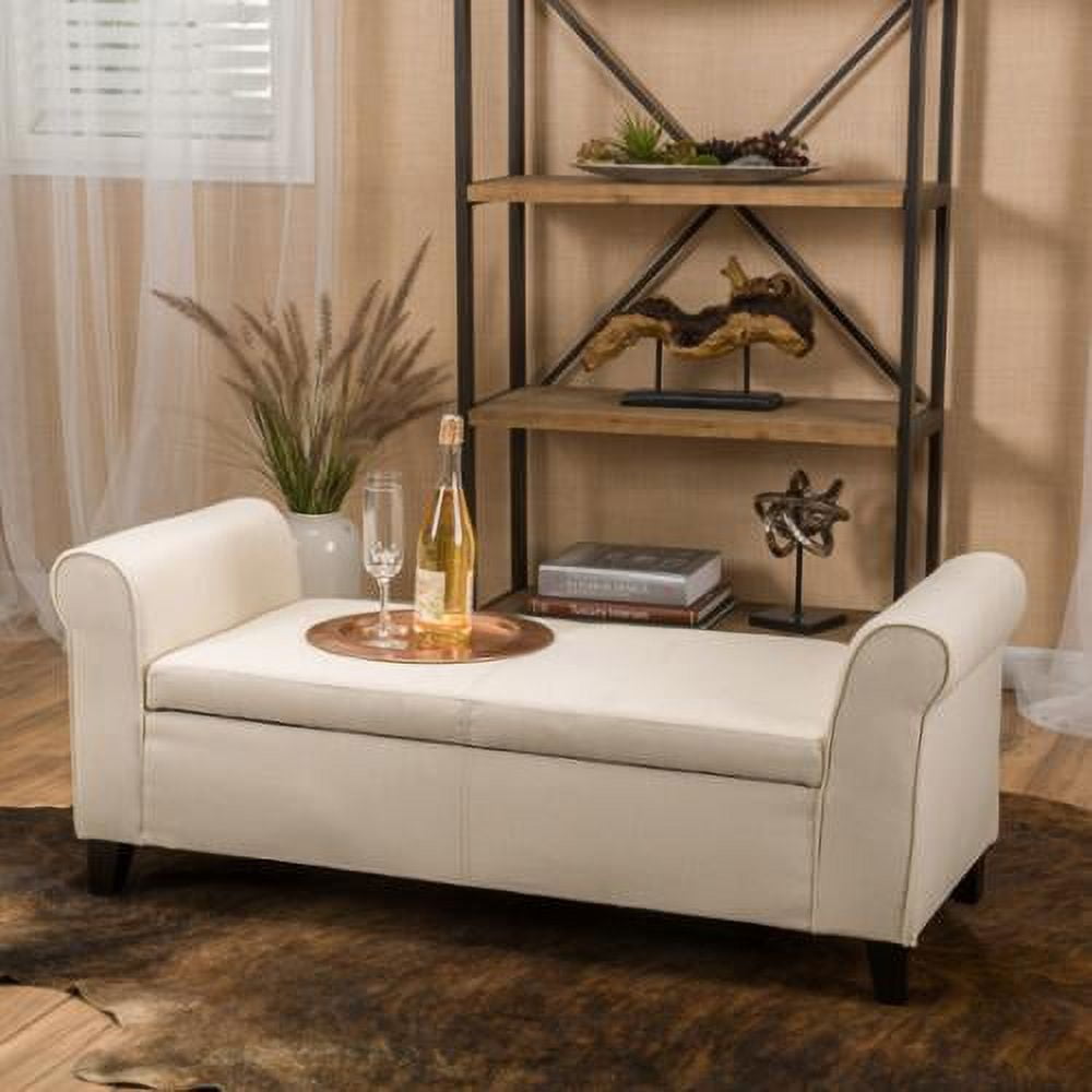 Christopher Knight Home Hayes Upholstered Storage Ottoman Bench by