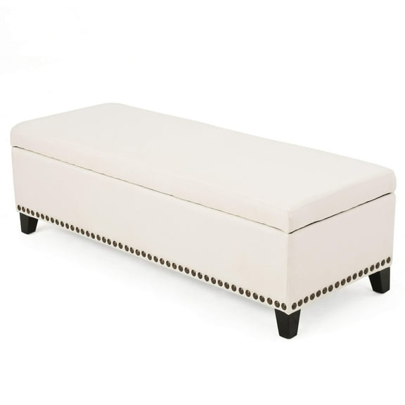 Christopher Knight Home Isra Fabric Ottoman, Beige