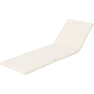 Christopher Knight Home Jamaica Outdoor Water Resistant Foam Chaise Lounge Cushion, Cream, 1 Count (Pack of 1)