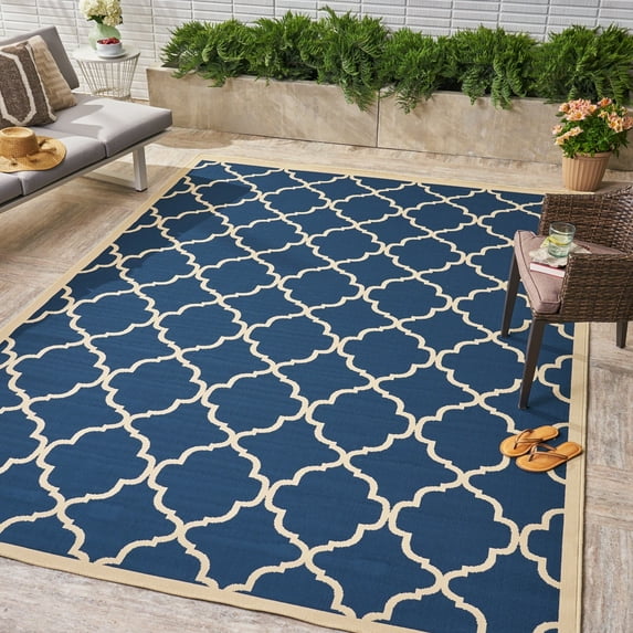 Christopher Knight Home Joselyn Indoor/ Outdoor Geometric Area Rug by 5'x8' 5' x 8'