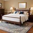 thumbnail image 1 of Christopher Knight Home King Size Traditional Wooden Bed Frame with Spindle Design, Walnut, 1 of 8