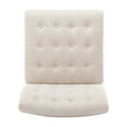 thumbnail image 1 of Christopher Knight Home Lewis  Fabric Tufted Accent Chair by  Matte Black/ Beige, 1 of 5