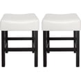 thumbnail image 1 of Christopher Knight Home Lopez Backless Leather Counter Stools, 2-Pcs Set, Ivory 2-Pcs Set Ivory, 1 of 13