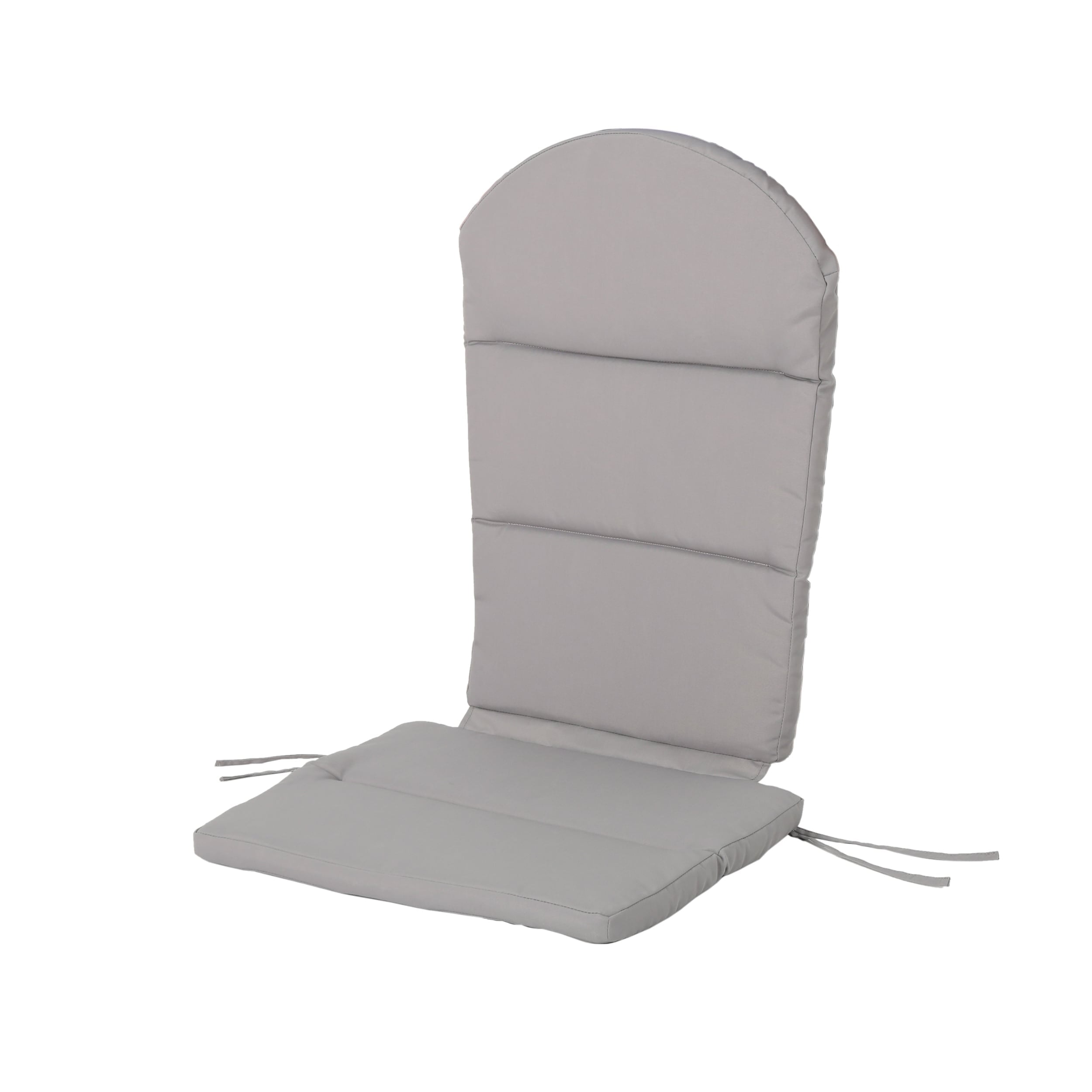 Gray Water-Resistant Polyester Adirondack Chair Cushion