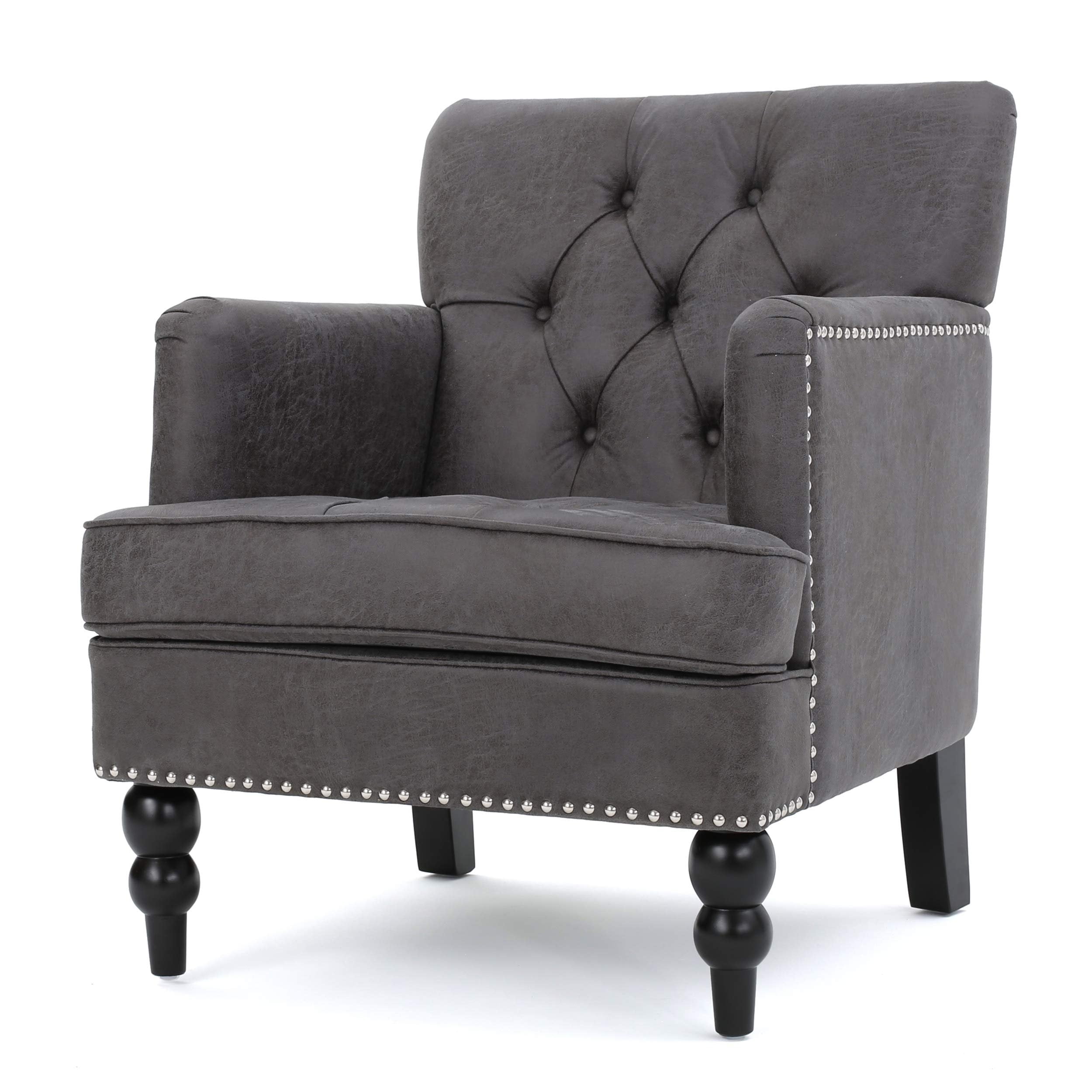 Christopher Knight Home Malone Microfiber Club Chair, Slate