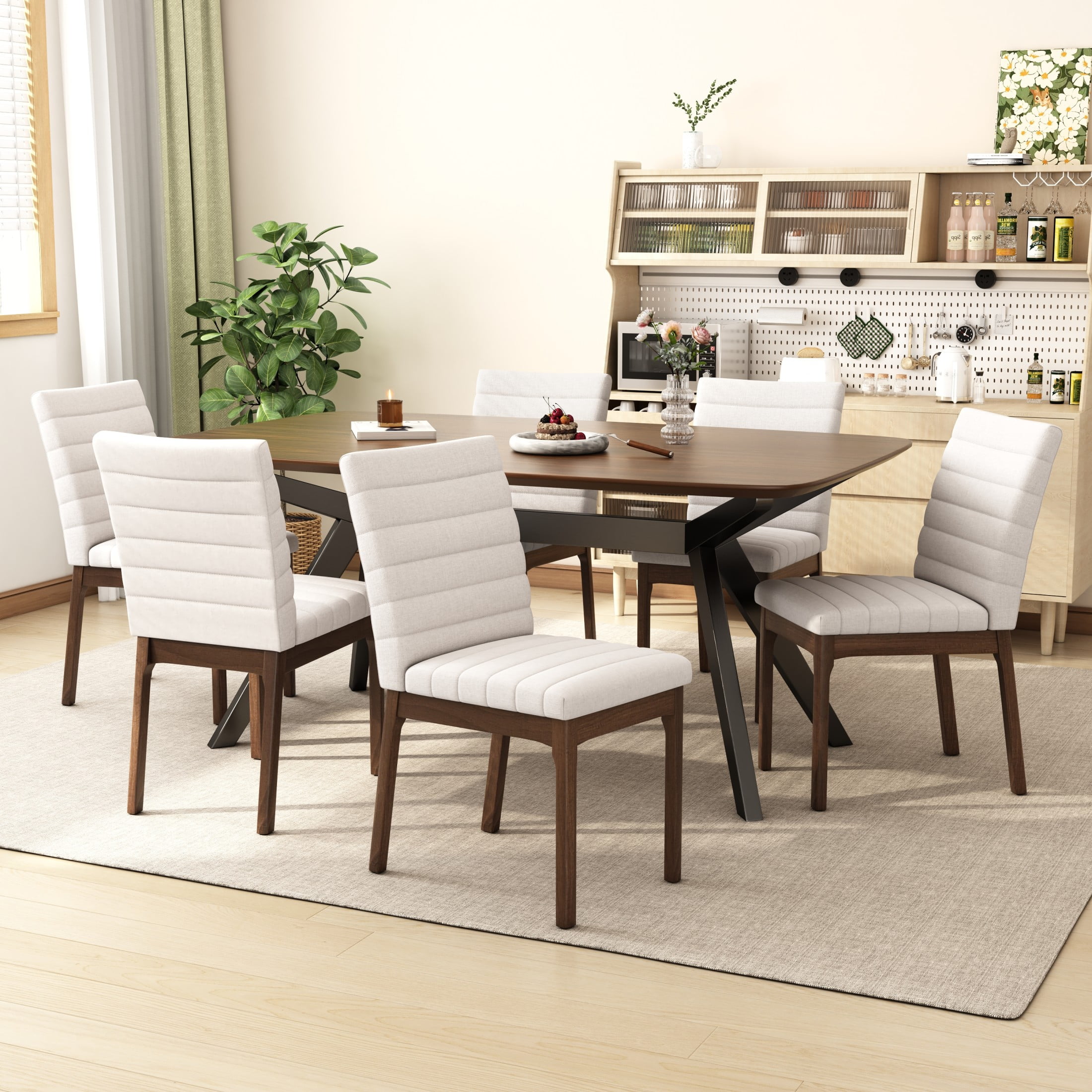 Christopher Knight Home Mid-Century Modern 7-Piece Dining Set with