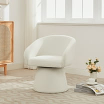 Christopher Knight Home Modern 360° Swivel Accent Chair with Corduroy Upholstery, Comfy Barrel Chair, Beige
