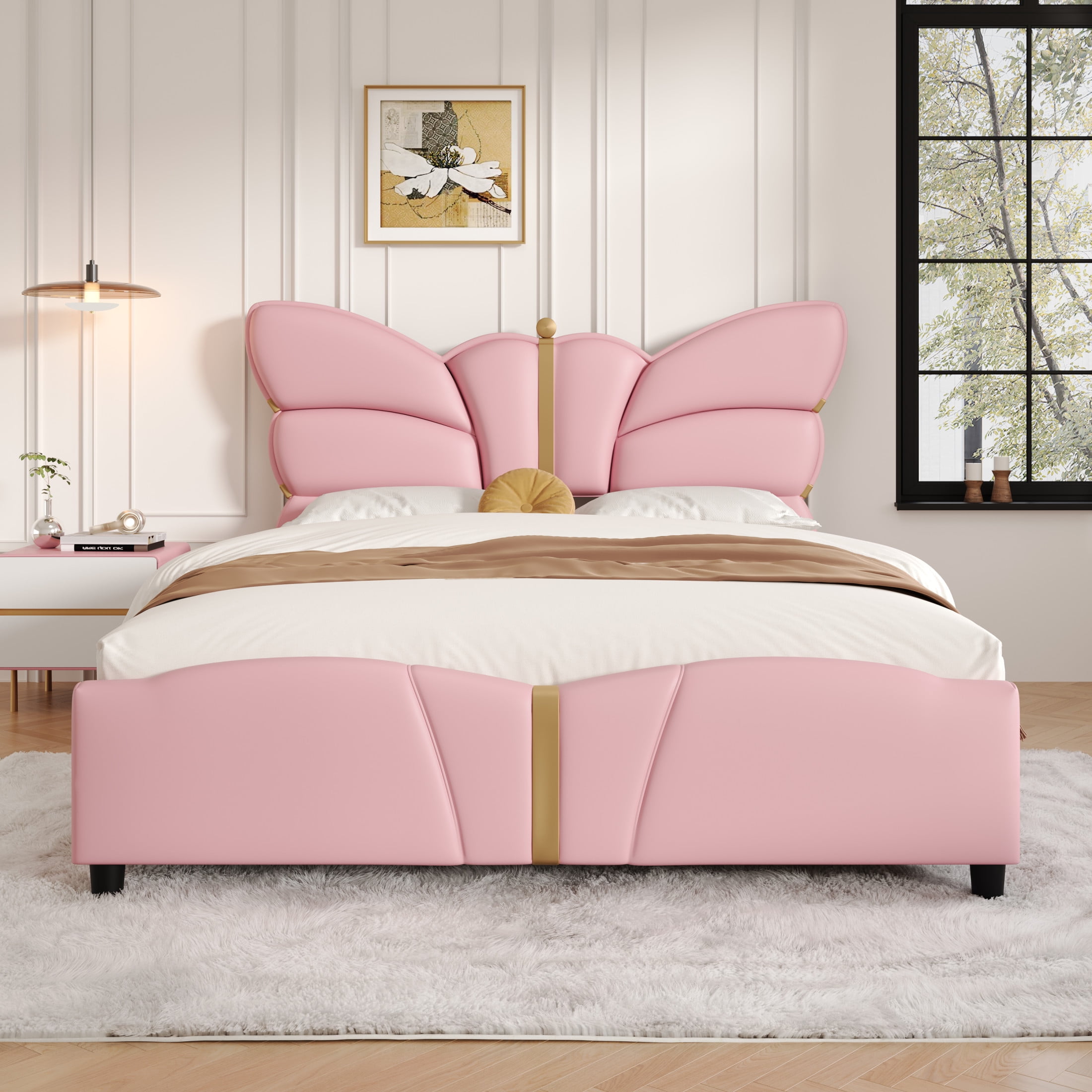 Christopher Knight Home Modern PU Upholstered Queen Bed Frame with ...